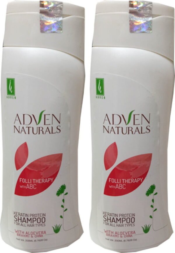 Adven Naturals Keratin Protein Shampoo with ABC (pack of two) (400 ml)